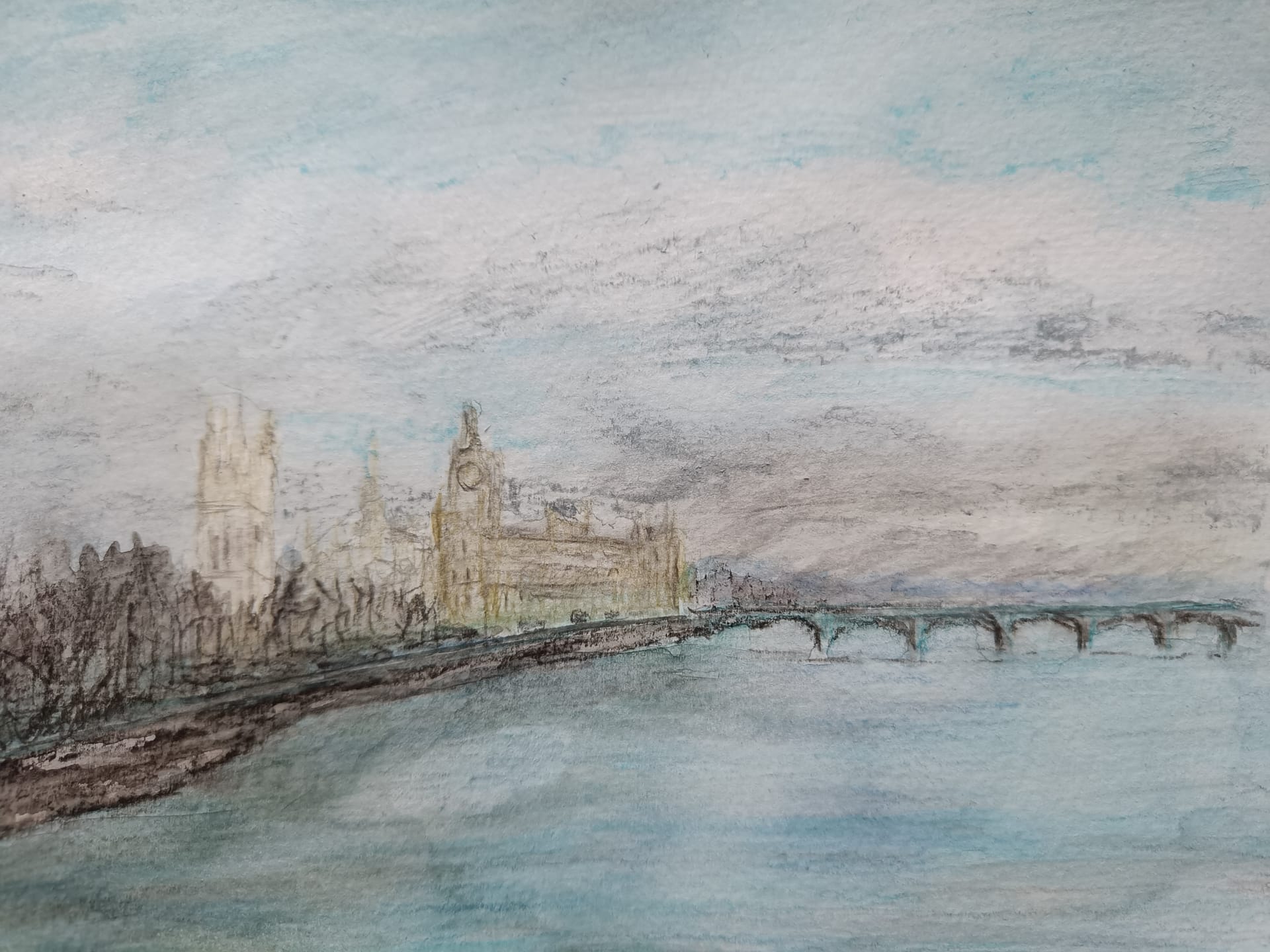 初めての水彩色鉛筆